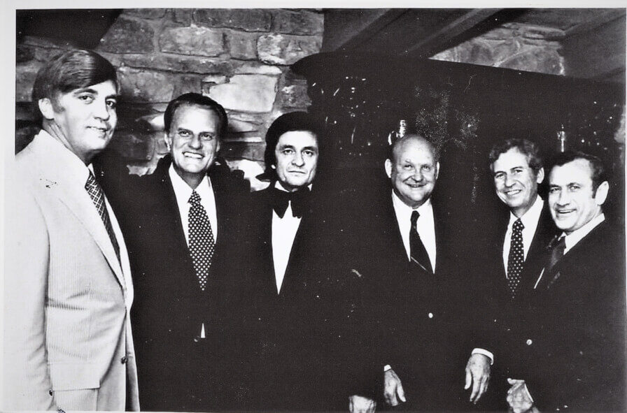 Buford Pusser with Billy Graham and Johnny Cash