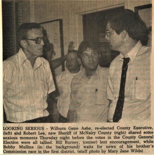 Election Nite Wilburn Gene Ashe and Robert Lee