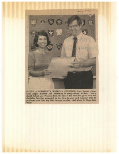 Robert Lee and Ann Abernathy Junior Civic Leagea