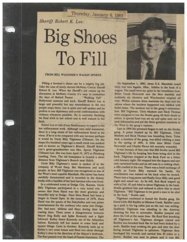 Robert Lee Has Big Shoes