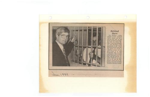 Robert Lee Has Billy Joe Glover Behind Bars to Benefit American Cancer Society