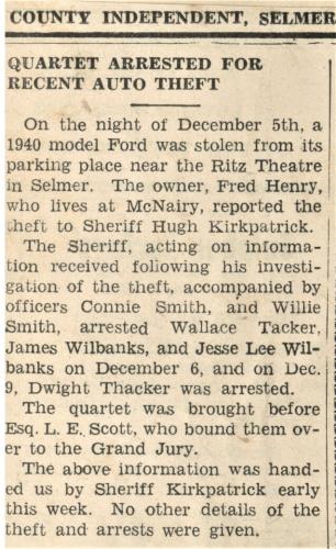 Auto Theft from Ritz Theater