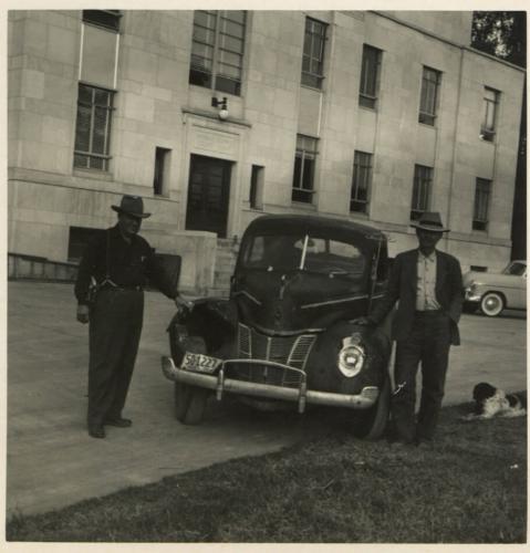 Deputies Behind New Courthouse