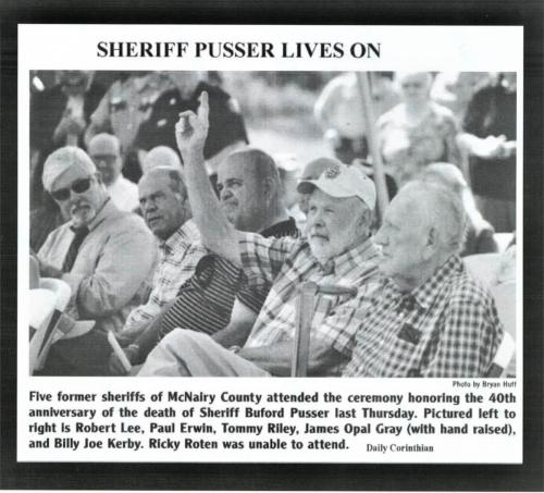 Five Former Sheriffs at Buford Pusser 40th Anniversary