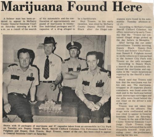 Marajuana Bust Here in McNairy