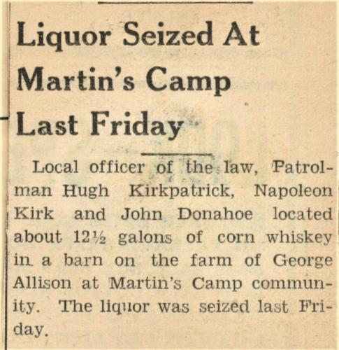 Martin Camp Liqour Bust