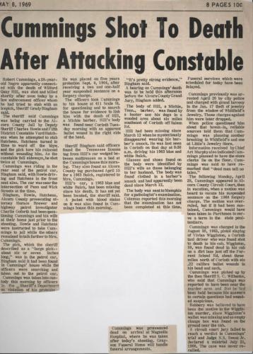 Michie Barber Murderer Arrested and Shot to Death after Attacking Constable