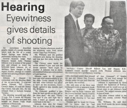 Murder Suspect Arlie Robinson with Sheriff Lee and R B Leonard