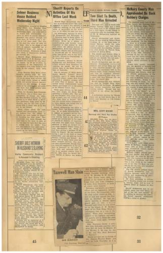 Sgt Bob Robinson Killed at Tazewll Coal Strike