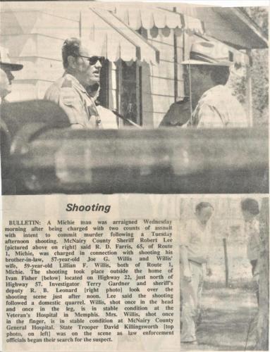 Shooting of Joe G Willis and Wife Lillian